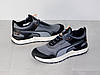 Кросівки чоловічі комфорт весна літо сірі з чорним, фото 6