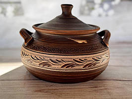 Глиняная жаровня, супниця 2.5 л