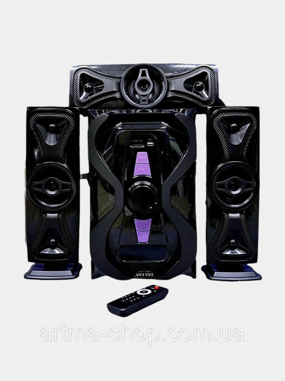 Акустична система 3.1 DJACK ERA EAR Чорний комплект акустики, Потужність 90 ватів Bluetooth FM-радіо USB
