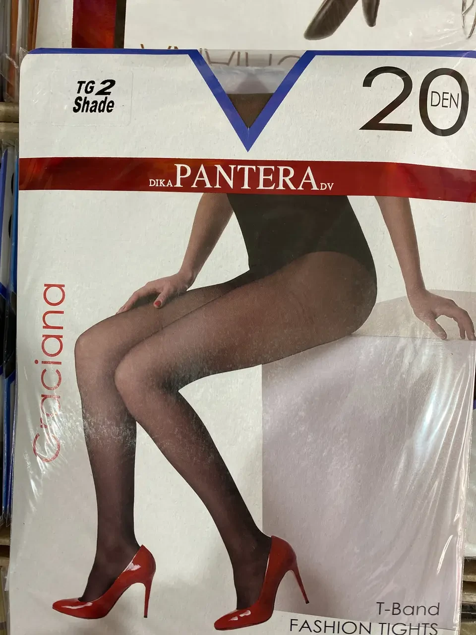 Жіночі колготи нейлонові 20 Den Pantera Graciana Dika, мокко розмір 2