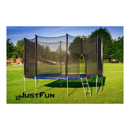 Батут Just Fun 490 см, для дому та вулиці. Мультиколор, фото 1