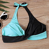 Роздільний жіночий купальник з переплетами – роздільна модель для моря, універсальний фасон і зручна посадка, фото 4