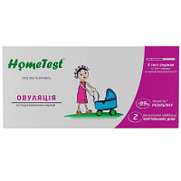 Популярний! Тест на овуляцію HomeTest 5 шт. + для визначення вагітності 1 шт. (7640162329682) - Краща якість тільки на
