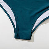 Трендовий роздільний жіночий купальник з високою талією – комфортна модель для пляжу, гарно підкреслює силует, фото 10