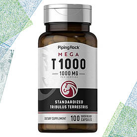 Бустер Тестостерону Piping Mega Rock T1000 Tribulus Terrestris 1000 мг на порцію 100 капсул