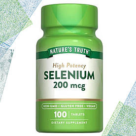 Селен Nature's Truth Selenium 200 мкг 100 таблеток
