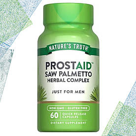 Для простати Nature's Truth ProstAid Saw Palmetto Herbal Complex (Пальметто) 60 капсул
