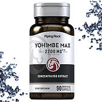 Бустер тестостерону Piping Rock Yohimbe Max 2200 мг на порцію Йохимбе 90 капсул