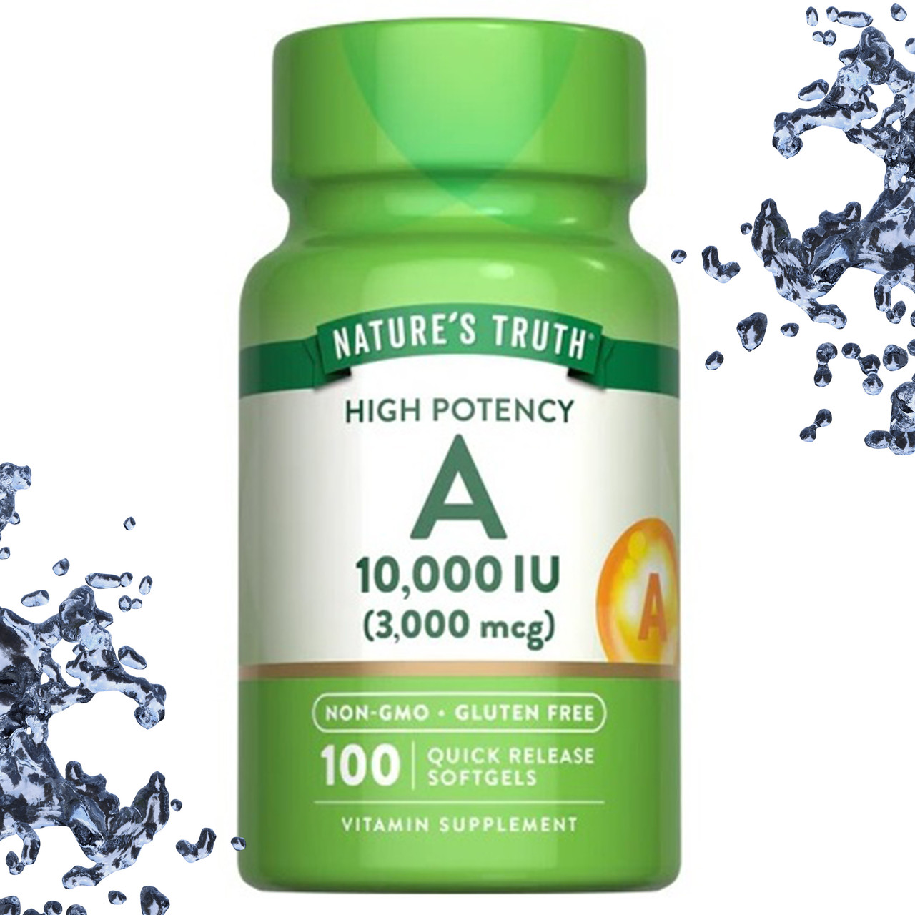 Вітамін А Nature's Truth Vitamin A 3000 мкг (10 000 IU) 100 гелевих капсул