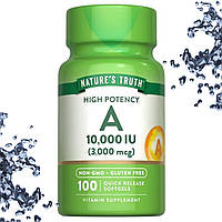 Вітамін А Nature's Truth Vitamin A 3000 мкг (10 000 IU) 100 гелевих капсул