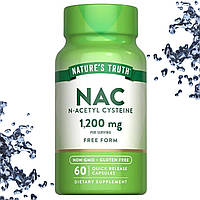 Відхаркуюче Nature's Truth NAC 1200 мг на порцію 60 таблеток (каплетс)