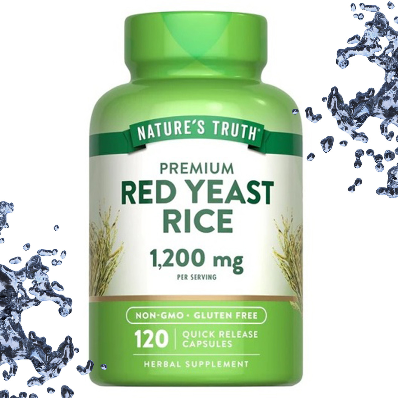 Червоний дріжджовий рис Nature's Truth Red Yeast Rice 1200 мг на порцію 120 капсул