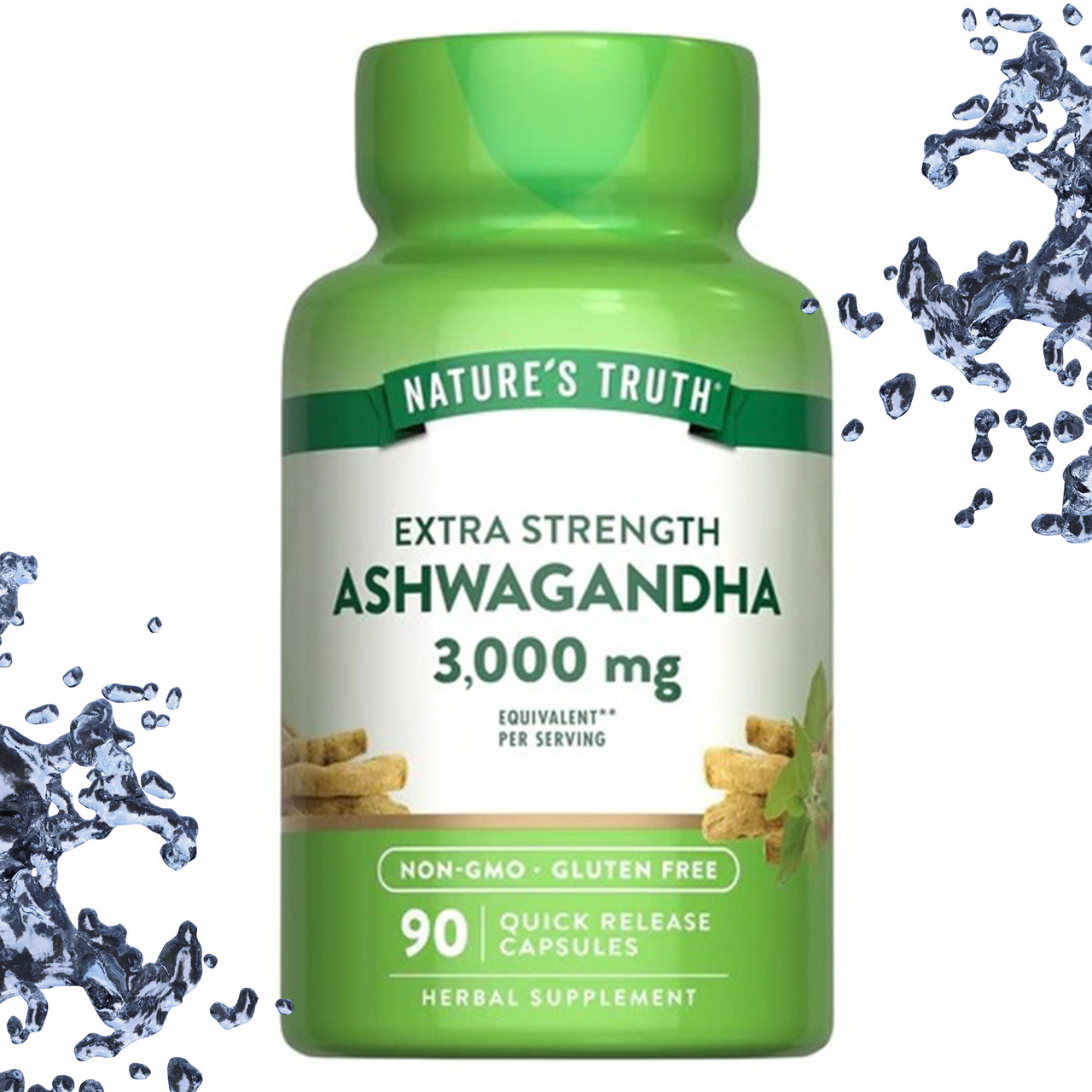Ашваганда Nature's Truth Ashwagandha 3000 мг еквівалент на порцію 90 капсул