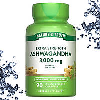 Ашваганда Nature's Truth Ashwagandha 3000 мг еквівалент на порцію 90 капсул