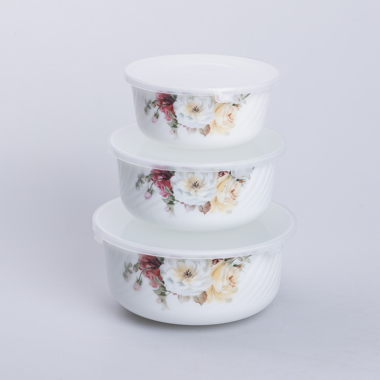 Набор пищевых контейнеров керамических Rose Hip 0,55/0,95/1,35 л, фото 1