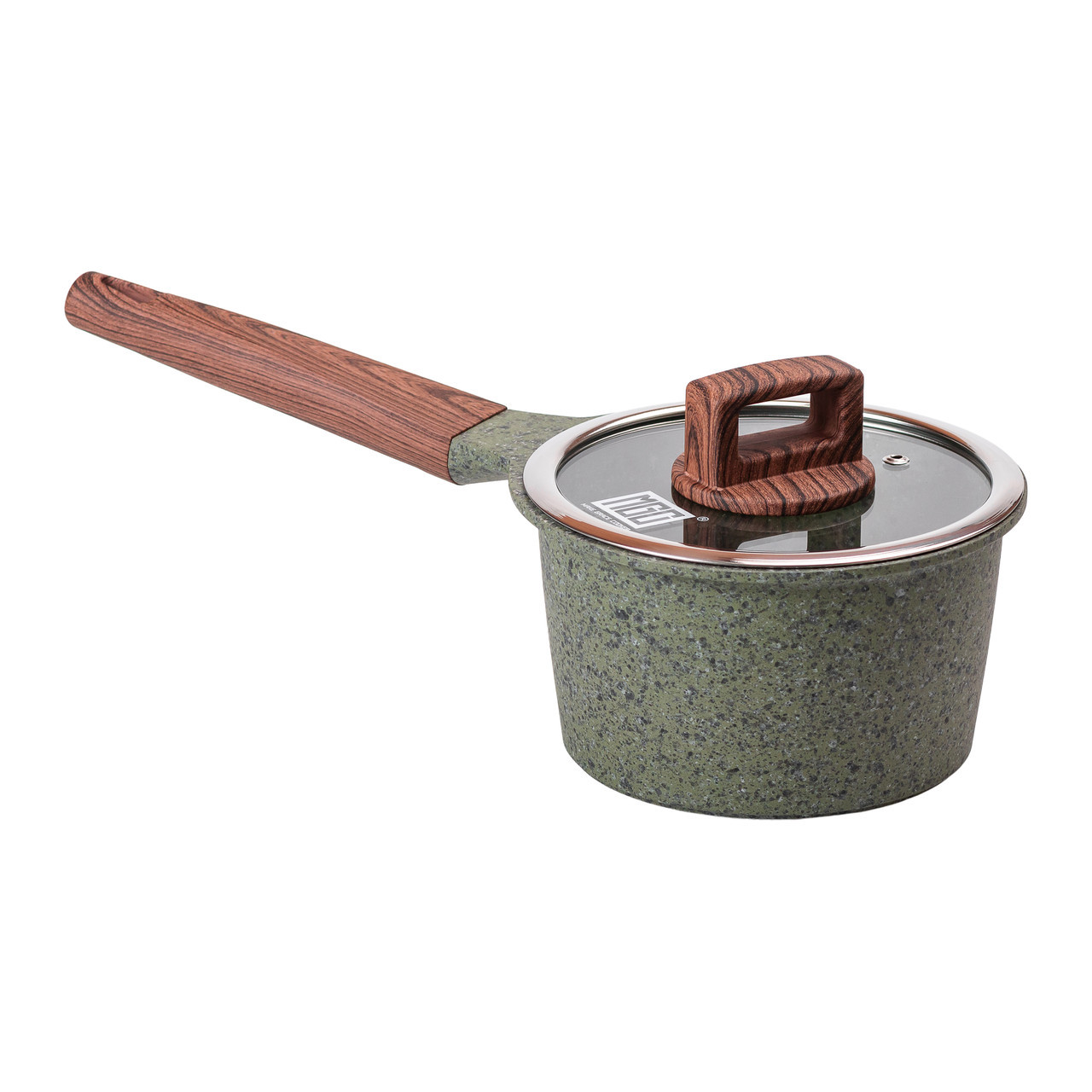 Сотейник з антипригарним покриттям об'ємом 1,6 л та товстим дном Ø 16 см MGC HP-4-444GR, фото 1