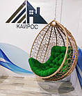 Підвісне крісло Garden БЕЗ СТІЙКИ з техноротангу. Крісло-кокон, гойдалка, гойдалка, гамак, фото 2