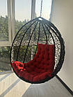 Підвісне крісло Garden БЕЗ СТІЙКИ з техноротангу. Крісло-кокон, гойдалка, гойдалка, гамак, фото 4