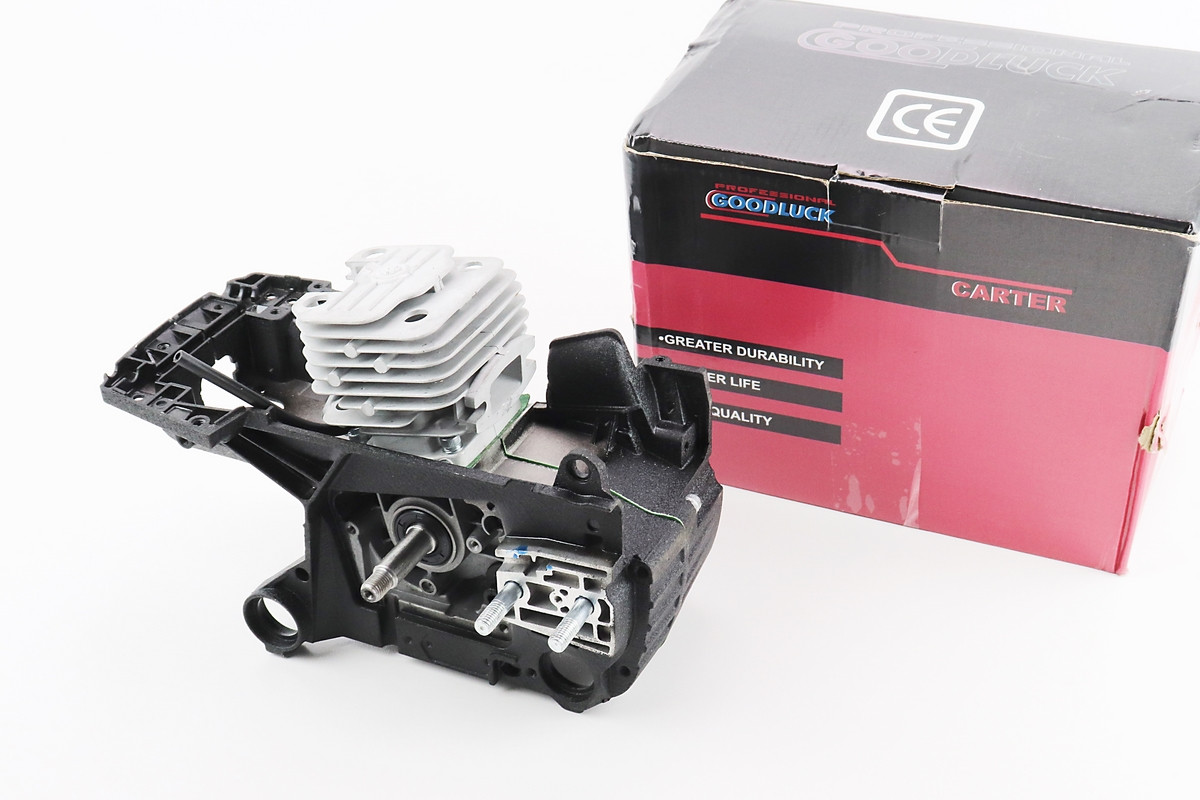 Блок двигуна у зборі 52cc 45mm, чорний картер, YT-205540