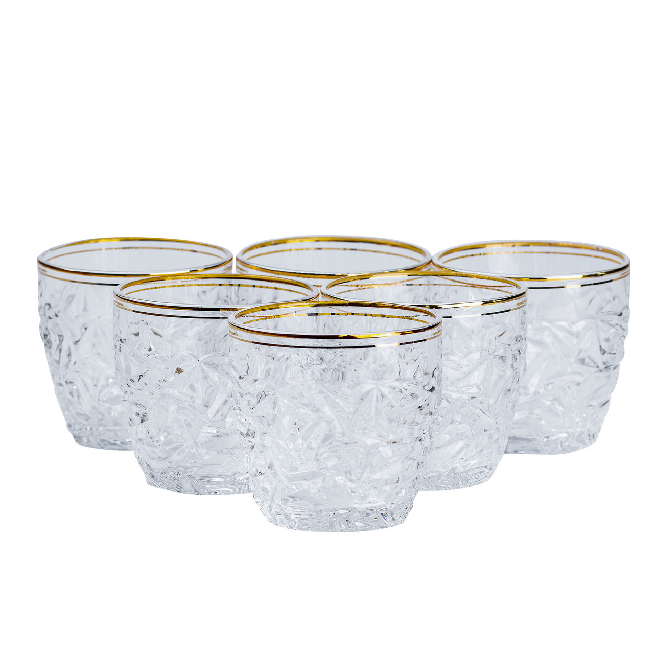 Набір склянок із 6 штук по 300 мл скляний прозорий HP554, фото 1