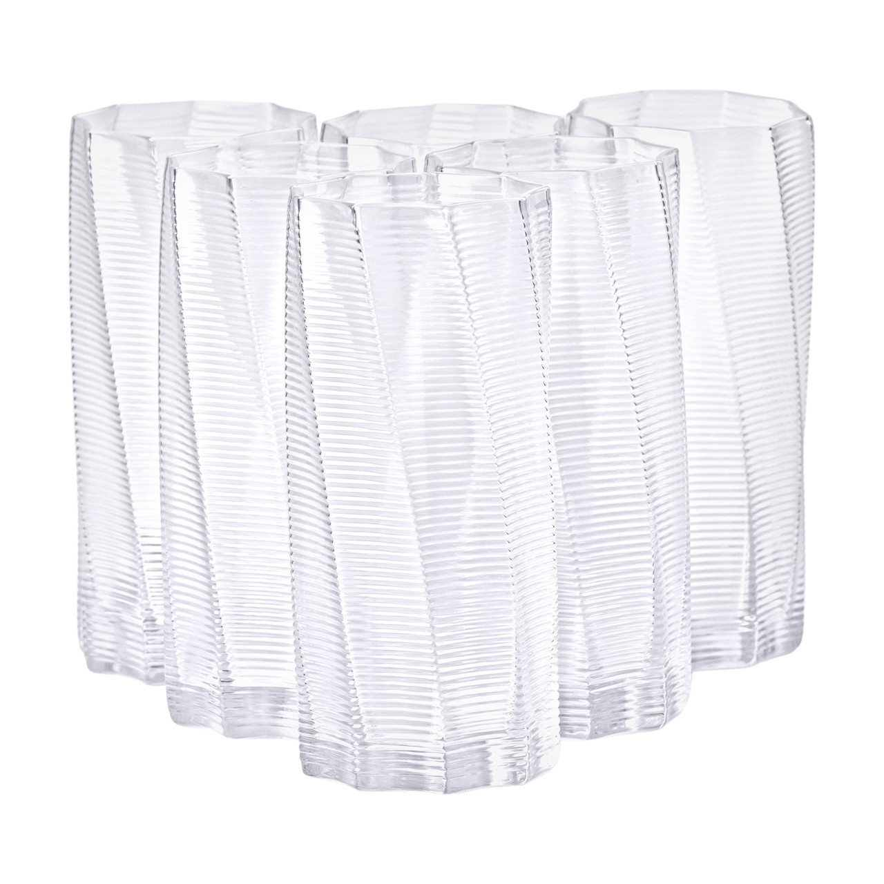 Набір з 6 високих склянок, 500 мл, для лимонаду, води, соку та коктейлів HP-16-17, фото 1