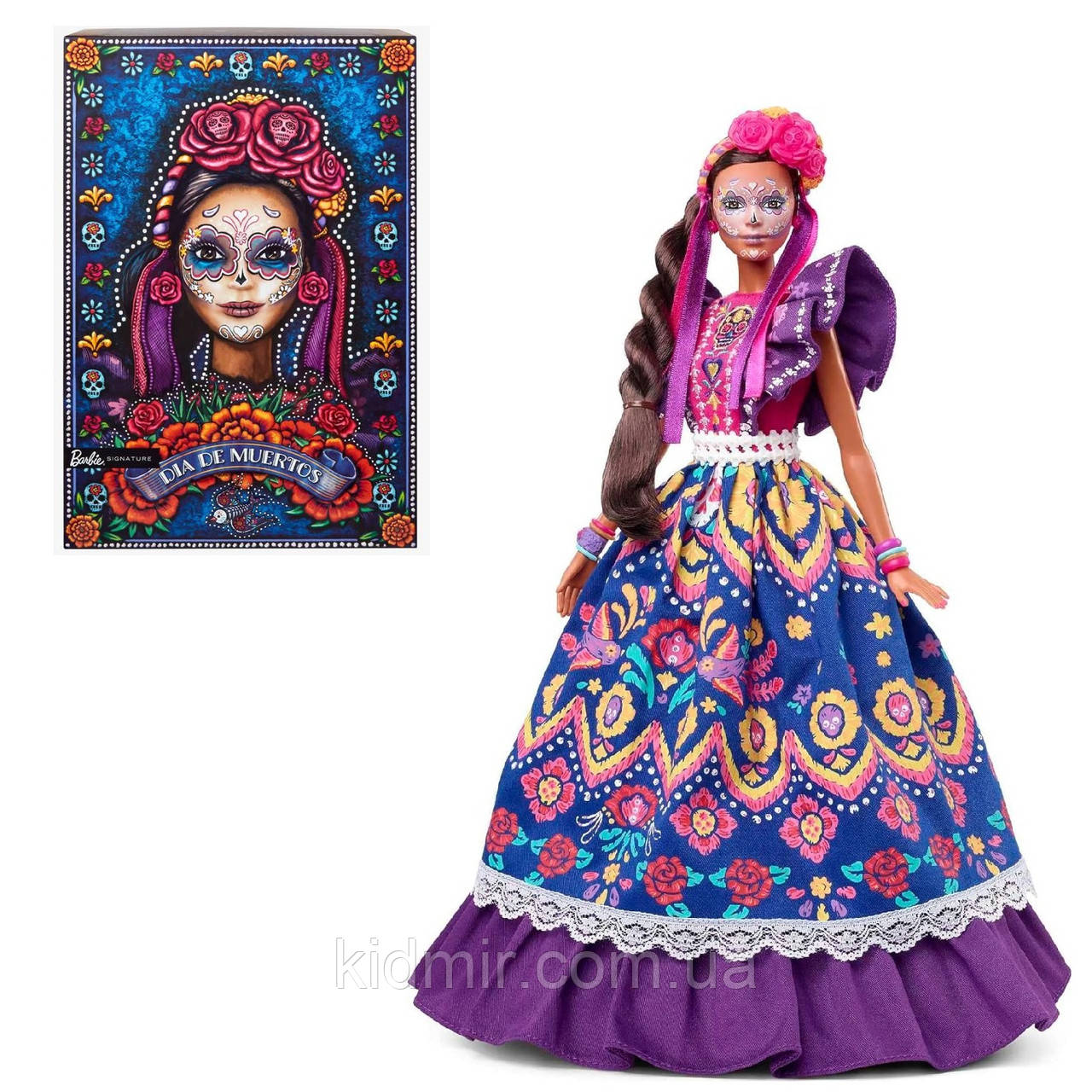 Barbie Dia De Muertos HBY09 Лялька Барбі Колекційна День мертвих 2022, фото 1