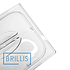 Кришка гастроємності BRILLIS з полікарбонату GN 1/6, прозора купольна, фото 2