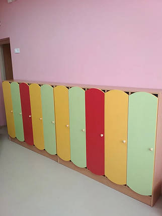 Шафа для дитячого одягу 4-х секційний в садок., фото 3
