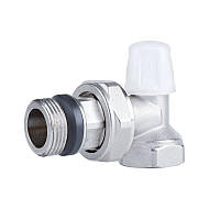 Кран радіаторний Icma 3/4" з антипротіканням кутовий без ручки №805+940