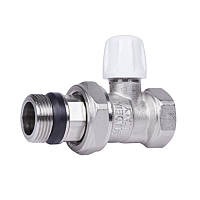 Кран радіаторний Icma 3/4" з антипротіканням прямий без ручки №815+940