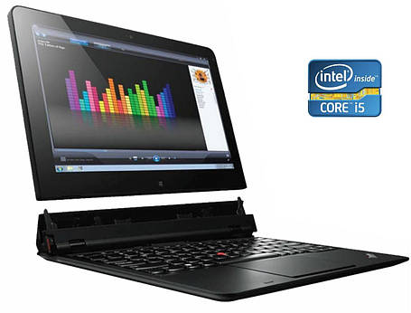 Нетбук Б-клас Lenovo ThinkPad Helix/ 11.6" 1920x1080 Touch/ i5-3427U/ 4GB RAM/ 180GB SSD/ HD 4000/ 2x АКБ, фото 1