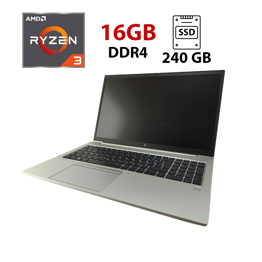 Ультрабук HP EliteBook 855 G7/ 15.6" (1920x1080)/ Ryzen 3 Pro 4450U/ 16 GB RAM/ 240 GB SSD/ Radeon