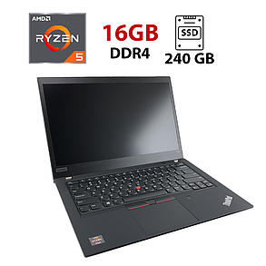 Ноутбук Lenovo ThinkPad T495s/ 14" (1920x1080)/ Ryzen 5 PRO 3500U/ 16 GB RAM/ 240 GB SSD/ Radeon RX Vega 8, фото 1
