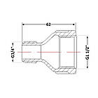 Перехід чавунний 1" 1/2х3/4" ВН, фото 2
