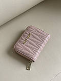 Гаманець жіночий Miu Miu пудровий стьобаний маленький Міу Міу Міу, фото 2
