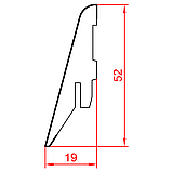 Плінтус МДФ Люкспрофіль Ясень Альпійський   ST1012, фото 4