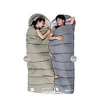 Спальник з капюшоном Naturehike M180 NH20MSD02, правий, сірий, фото 3