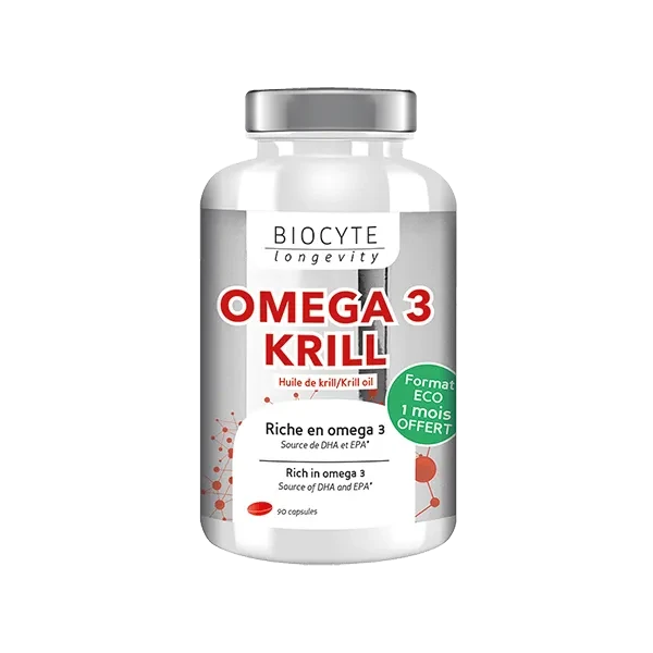 Omega 3 Krill 500Mg Біодоступні омега-3 жирні кислоти з олії криля, 90 капсул