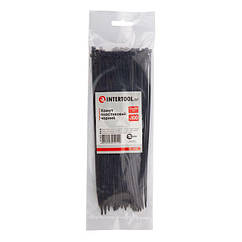 Хомут пластиковий 2,5*200 мм, чорний, 100 од. INTERTOOL TC-2521