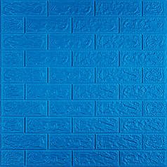 3D панель самоклеюча цегла Синій 700х770х5мм (003-5) SW-00000154