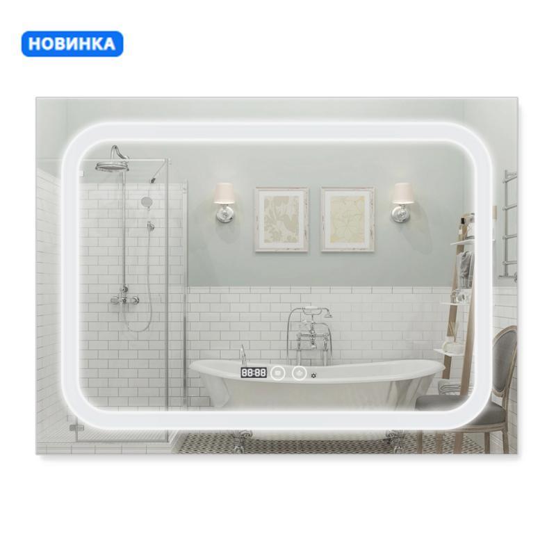 Дзеркало Qtap Mideya (DC-F906) 800х600 з LED-підсвіткою Touch, з диммером, регіт. яскравості QT2078F906W