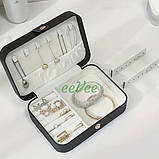 Шкатулка для прикрас біжутерії сережок каблучок органайзер 16х11см Білий (60486), фото 2