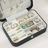 Шкатулка для прикрас біжутерії сережок каблучок органайзер 16х11см Білий (60486), фото 4