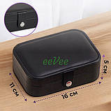 Шкатулка для прикрас біжутерії сережок каблучок органайзер 16х11см Білий (60486), фото 5