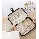 Шкатулка для прикрас біжутерії сережок каблучок органайзер 16х11см Білий (60486), фото 6