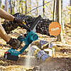 Акумуляторна мінімізова Electric chain saw 8 дюймів + 2 акумулятори 48V Мініпила садова, фото 7