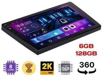 Магнітола 9 дюймів DriveX S-901 2K QLED, Android 14, 6/128 ГБ, 8 ядер, 4G, Bluetooth, GPS, CarPlay, Android Auto