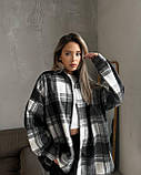 Тепла сорочка жіноча в карту кашемір 42-46, фото 9