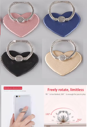 Кільце тримач для телефона Серце у формі серця Спосокетує на палець PopSocket