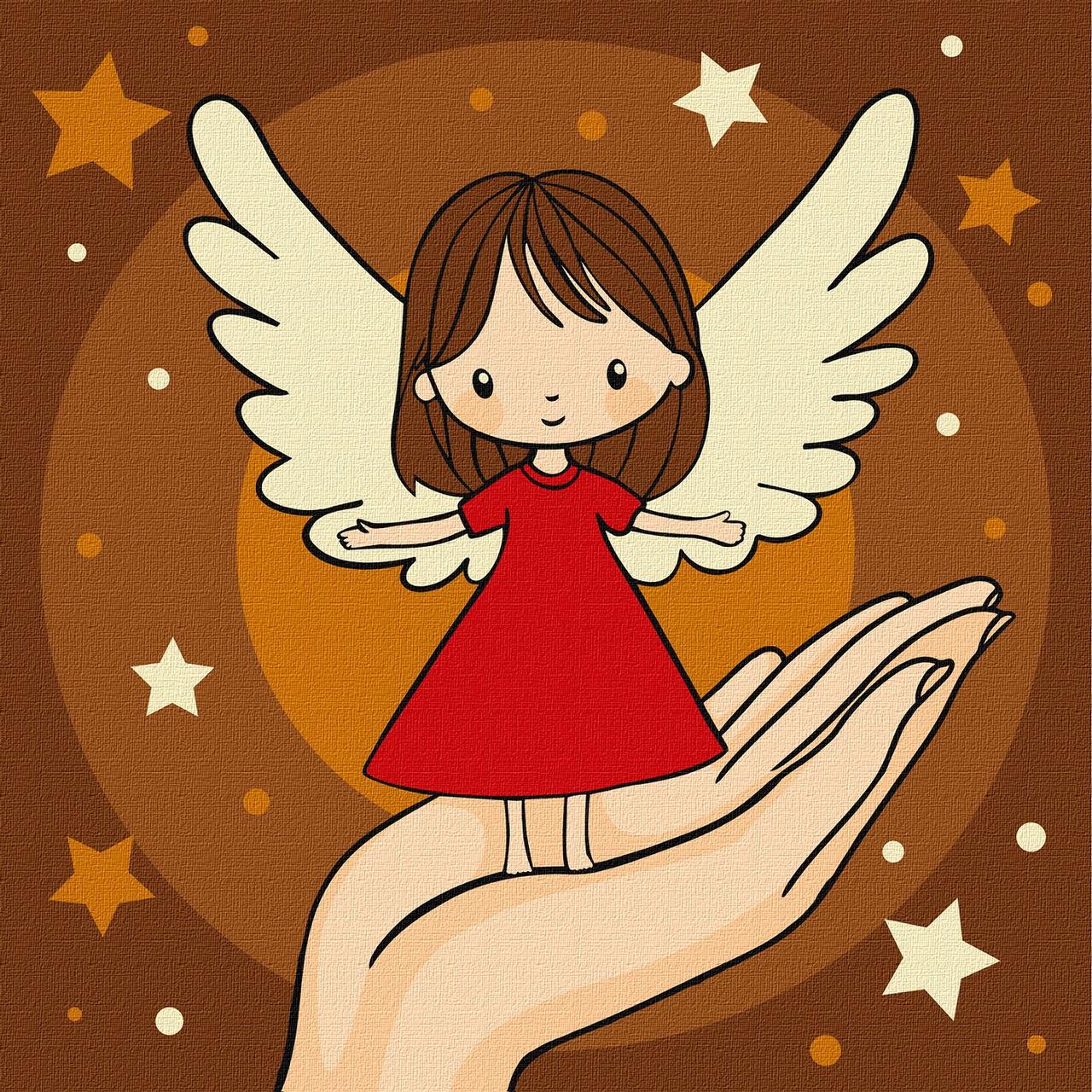 Картина за номерами обкладинка Долоня дива 25х25